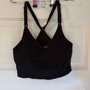 Spun Maternity Black Adjustable Racerback Bra